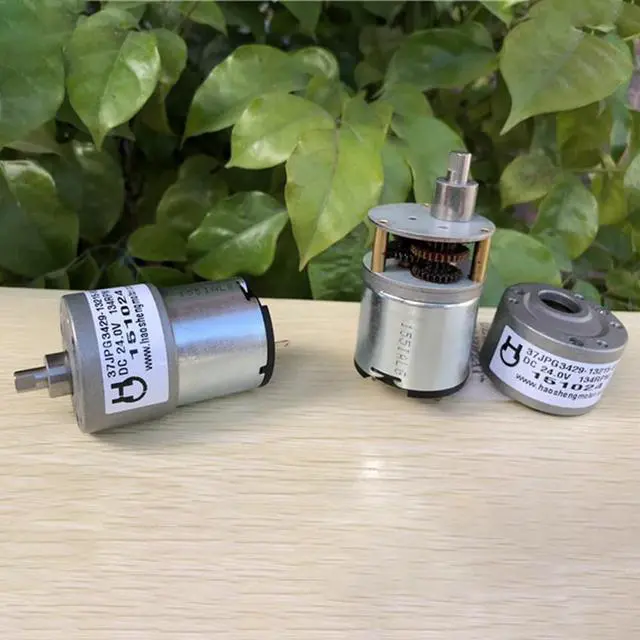 Alt view image 2 of 6 - DC 5-24V 25-134RPM 60-82MA 37G Round D-axis Metal Gear Box Geared Motor for Banking Equipment,Safe,DIY Toys Model