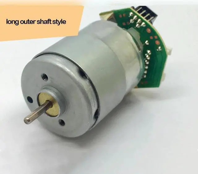 Alt view image 2 of 6 - RS-365PW 16120 six-pin plug, high precision code tray, optocoupler speed measuring DC motor , 6-12V 3200-6700rpm/min