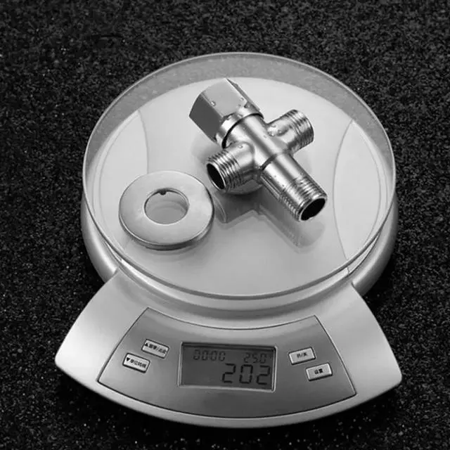 Alt view image 5 of 5 - Dual Compression Outlet Angle Stop Valve 1/2" Water Heater Angle for Bathroom Fixtures 304 Stainless Steel Water Valve Shut Off