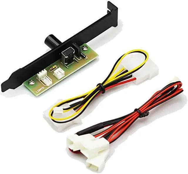 Alt view image 5 of 6 - 3 Channels Computer Case Fan Speed Controller PCI Bit Cooling Fan Temperature Controller, Adjustable Hand Speed Fan Hub Module