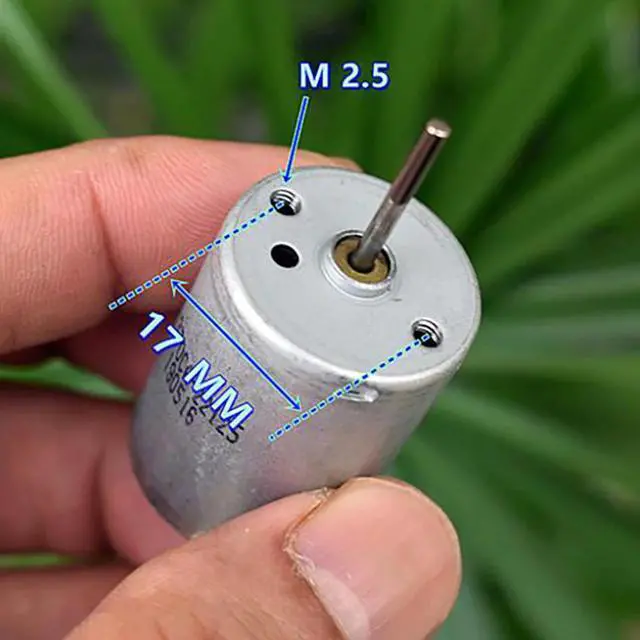 Alt view image 5 of 6 - 370-2212 Micro Motor 18.5MM Long Axis Motor DC 6-12V 7800-16000RPM Copper Carbon Brush 370 DC Motor Parts Accessories