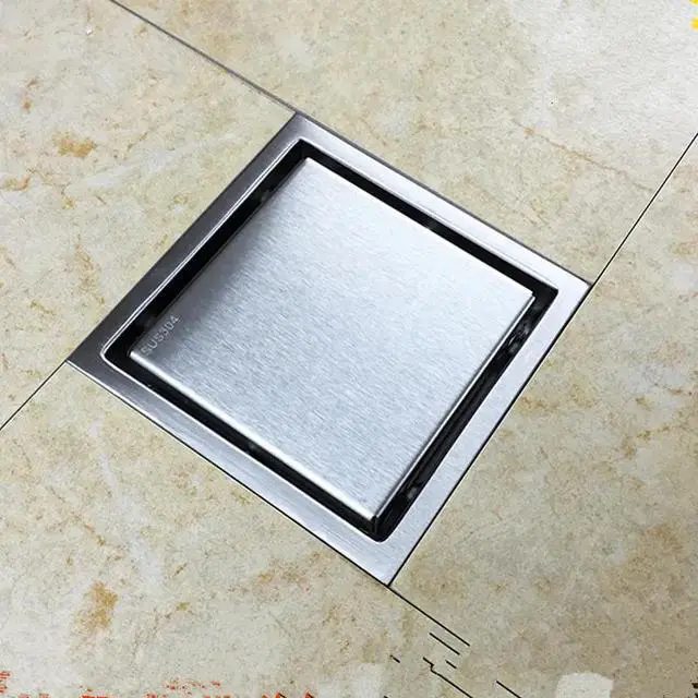 Main image of Invisible Square Style Floor Waste Bathroom Shower Drain 304 Stainless Steel