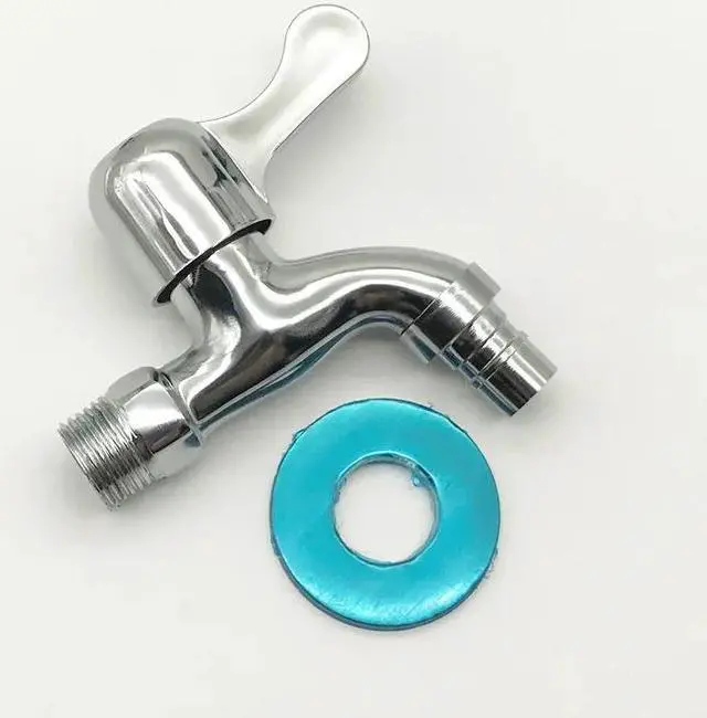 Alt view image 2 of 6 - 1pc Chrome finished washing machine outdoor garden faucet tap water bibcock
