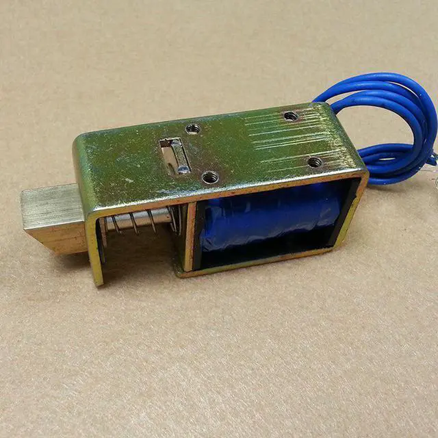 Alt view image 3 of 3 - DC 12V 24V electric lock linear solenoid lock door lock of Safe box JF-S0837DL