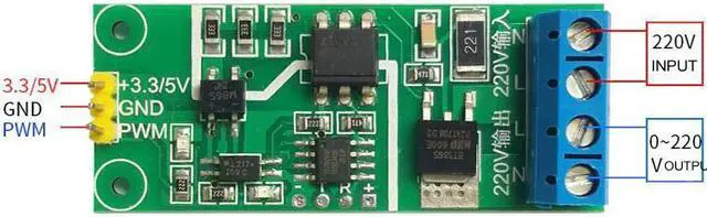 Main image of AC 220V high power SCR voltage regulator, PWM dimming/voltage regulation/speed regulation/duty cycle, PWM controller