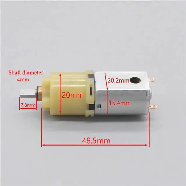 Alt view image 5 of 6 - High Torque Carbon Brush Micro Motor Slow Speed 130 Planetary Gear Motor DC12V 60RPM Metal Gearbox Planetary Reduction DC Motors