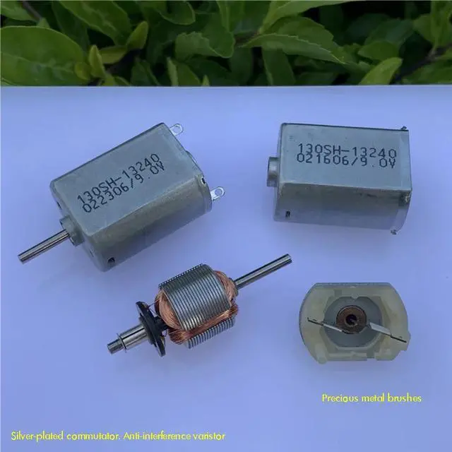 Alt view image 4 of 6 - 130SH DC Micro Motor with M2 Screw Hole, Metal Brush, Commutator, 1.5V-9V Low Power Consumption Mute Small Flat Motor