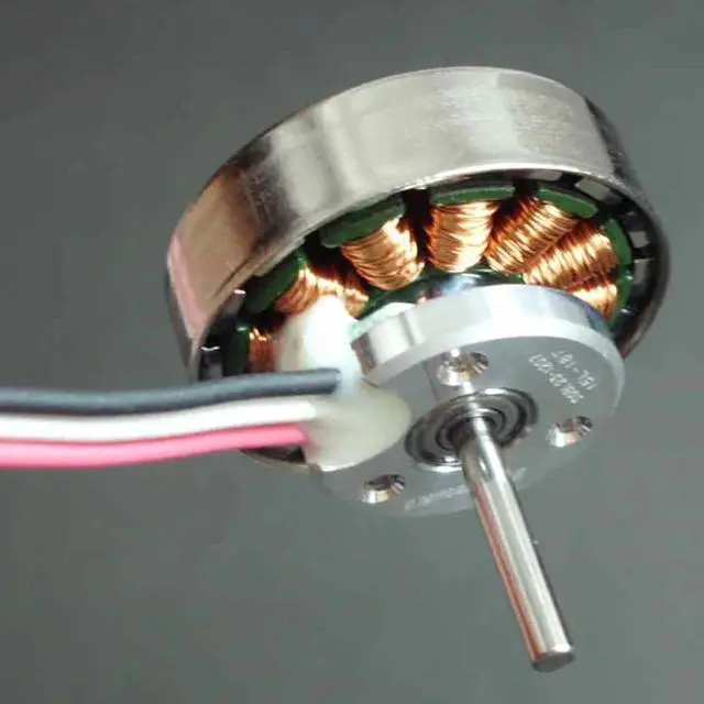 Alt view image 2 of 6 - Three-phase Brushless Rare Earth Magnet Outer Rotor Motor 12N16P Small Magnetic Gap Motor for Car Model,UAV Four-axis Fixed Wing