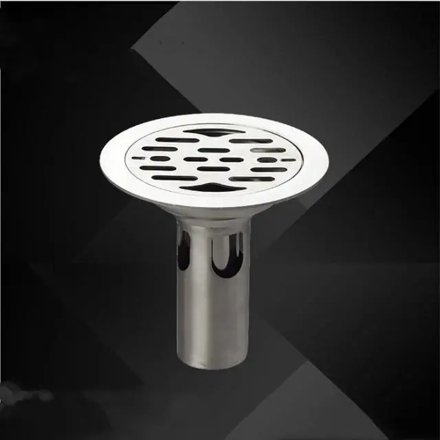 Alt view image 2 of 5 - Stainless Steel Floor Drain Round Bathroom Shower Waste Drainer 11.1cm Kitchen Double Anti-odor Floor Drain Grate Cover