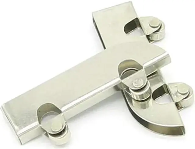 Main image of 2PCS/Lot Stainless Steel Sliding Roller Pulley Display Cabinet Door, Sliding Wheel Kitchen Furniture, Clamp 5-6MM Glass