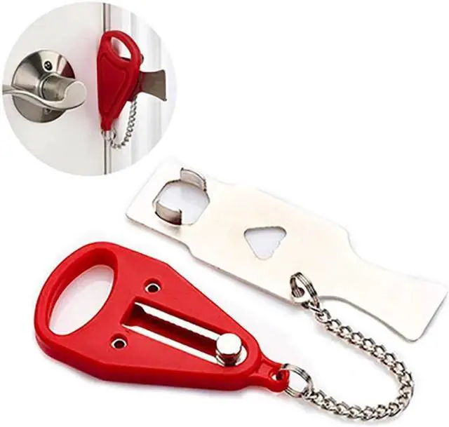 Main image of 1PC Portable Door Safety Lock Anti-theft Padlock Security Locks Home Hardware PP and Iron Lock