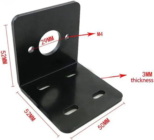 Main image of 775 750 7 Series Motor Bracket Support Motor Fixed Base L Shaped Aluminum Metal for DIY Toy model