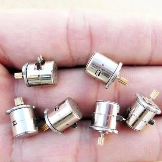 Alt view image 4 of 6 - 1 Pc Dc 2 Phase 4 Wire Dia 8mm Dc Stepper Motor Micro Stepping Motor for Digital Products Camera Size 8*9.5mm