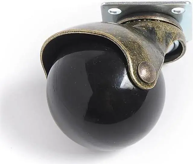 Alt view image 4 of 4 - 5PCS/Lot 1.5 Inch PP Heavy Duty 15-20kg Swivel Plate Casters Round Wheels No Noise Casters Wheels Fit for Home or Office Cabinet