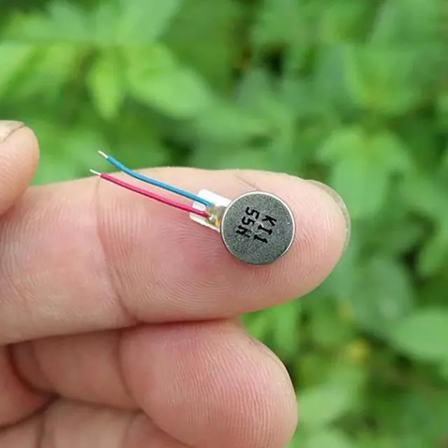 Alt view image 3 of 6 - Flat Vibrating Vibration Motor 0834 DC3V-5V Button Type Vibration Motor for Mobile Phone Tablet Household Appliances 8x3.4mm