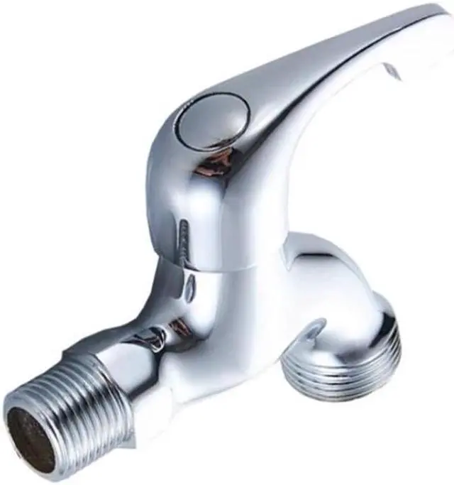 Alt view image 2 of 6 - 1PC Solid Brass Washing Machine Faucet Outdoor Garden Faucet 1/2" Inlet with 3/4" Thread Outlet Wall Mount Bibcock