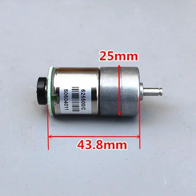 Alt view image 2 of 5 - DC 12V With encoder All metal Gear DC geared motor Code wheel measurement speed Trolley robot