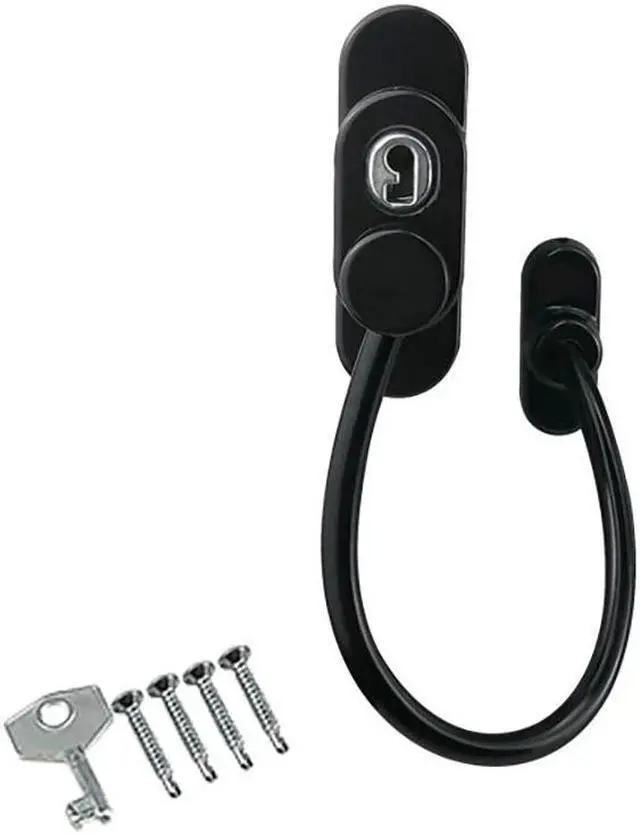 Alt view image 4 of 6 - 1 Set Child Protection Baby Safety Window Lock With Key, Multi-purpose Drawer Wardrobe Refrigerator Door Lock Stopper Protection