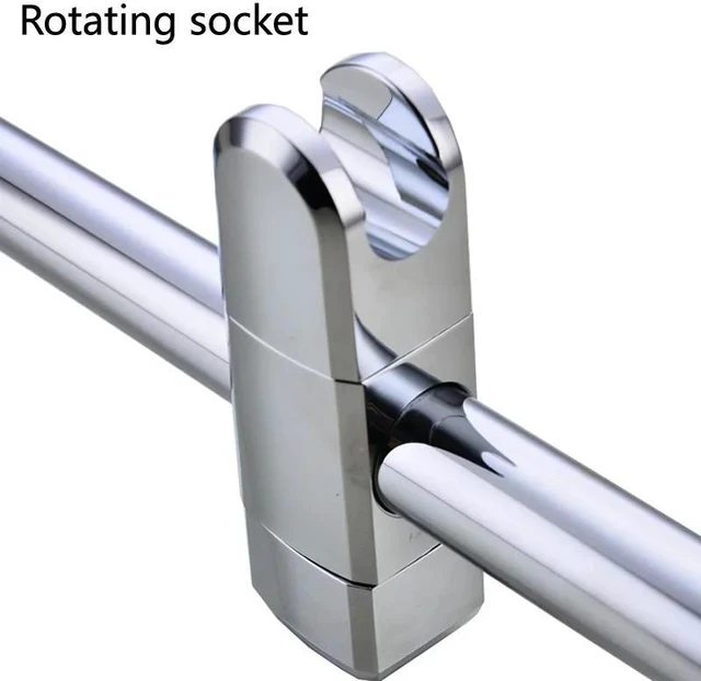 Alt view image 4 of 6 - ABS Chrome 24/25 MM Shower Pipe Bracket Holder Shower Head Mounting Brackets Bar Racks Bathroom Product