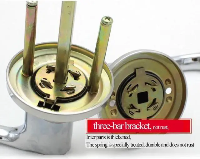 Alt view image 6 of 6 - stainless steel three-bar style handle door lock knob with keys, zinc copper alloy universal for interior doors, bedroom