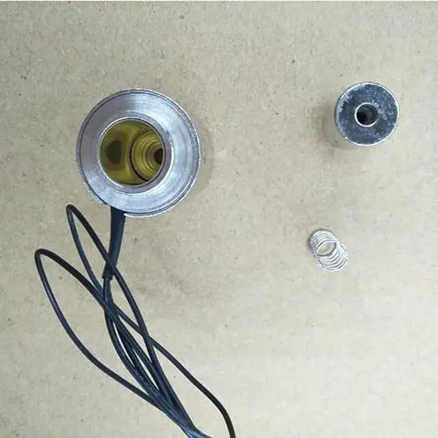 Alt view image 2 of 6 - DC Micro Electromagnet DC 9V DC 12V Push Pull Type Electric Electromagnet Solenoid Stroke 8mm 2.8W Hollow Magnetic Solenoid