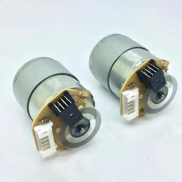 Alt view image 5 of 6 - RS-365PW 16120 six-pin plug, high precision code tray, optocoupler speed measuring DC motor , 6-12V 3200-6700rpm/min