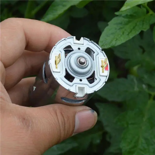 Alt view image 5 of 6 - 555 DC Motor Front Ball Bearing Motor Silent High Torque Low Speed Carbon Brush Motor 6V12V18V  2600-8200rpm Shaft Dia 3.17mm