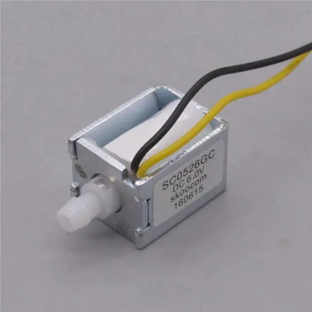 Main image of DC6V 350MA 2.1W Mini Plunger Vacuum Valve One-position One-pass Normally Open Coffee Beauty Device Electromagnetic Valve