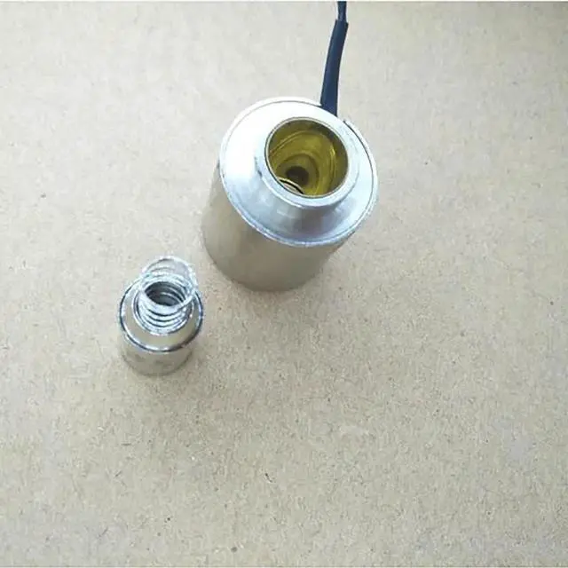 Alt view image 4 of 6 - DC Micro Electromagnet DC 9V DC 12V Push Pull Type Electric Electromagnet Solenoid Stroke 8mm 2.8W Hollow Magnetic Solenoid