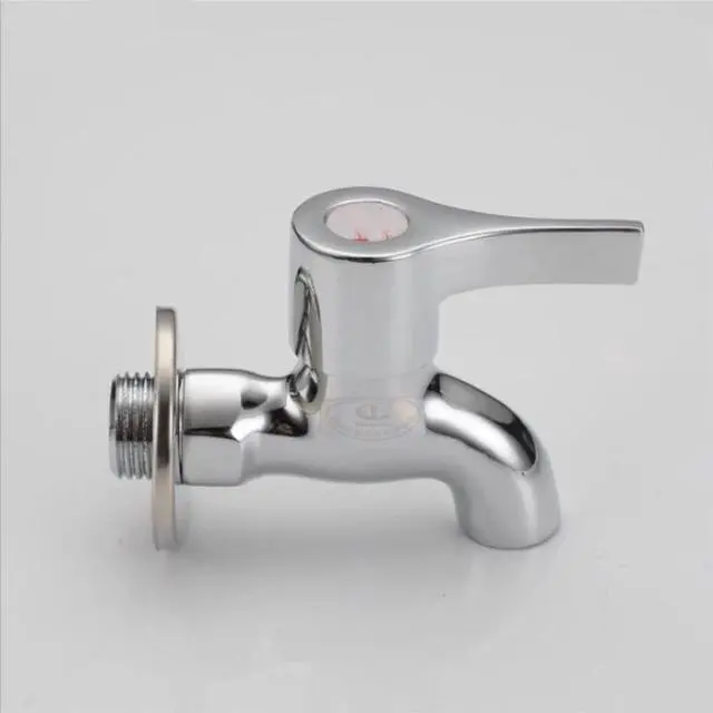 Alt view image 2 of 3 - 1pc Brass Chrome Outdoor Faucet Garden Bibcock Tap Bathroom Laundry Sink Cold Water Tap G1/2'