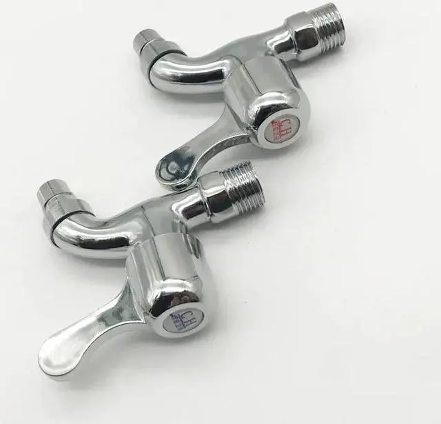 Alt view image 4 of 6 - 1pc Chrome finished washing machine outdoor garden faucet tap water bibcock