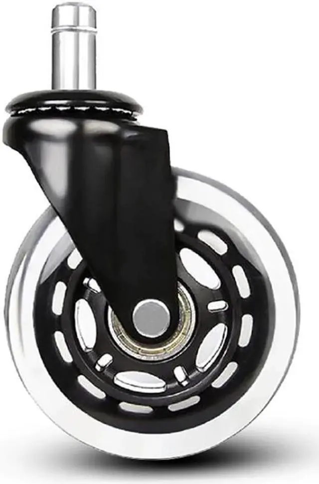 Alt view image 3 of 4 - 5PCS/Lot 2.5 Inch Office Chair Casters Wheels Replacement for Hardwood Floor, 40KG Load, Traditional PU Casters Wheels