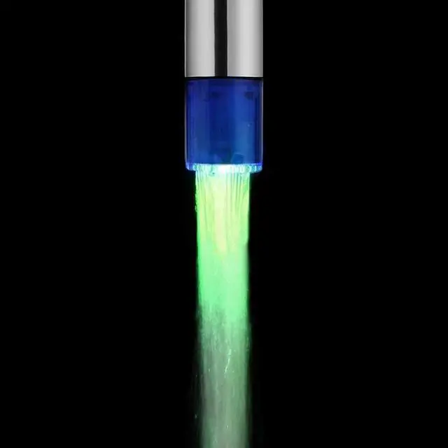 Alt view image 4 of 6 - 1pc LED Three-color Temperature Control Self-generating Color Micro-faucet Aerator 24mm Nozzle Filter Kitchen Basin Accessories