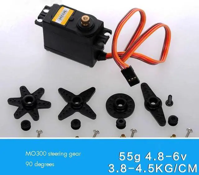 Main image of Metal Gear Servo Machine High Torque Large M0300 Servo with Double Bearing, 90 Degrees, 4. 8V-6.0V, 3.8kg. Cm -4. 5kg. Cm