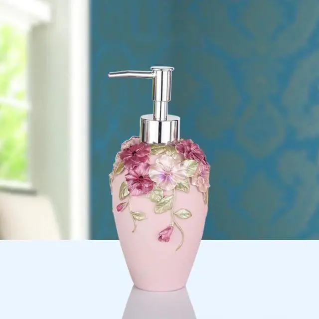 Alt view image 2 of 5 - 1pc 360ml Pump Bottle Refillable Empty Decorative Liquid Holder Lotion Dispenser Container for Liquid Soap Shampoo Shower Gel