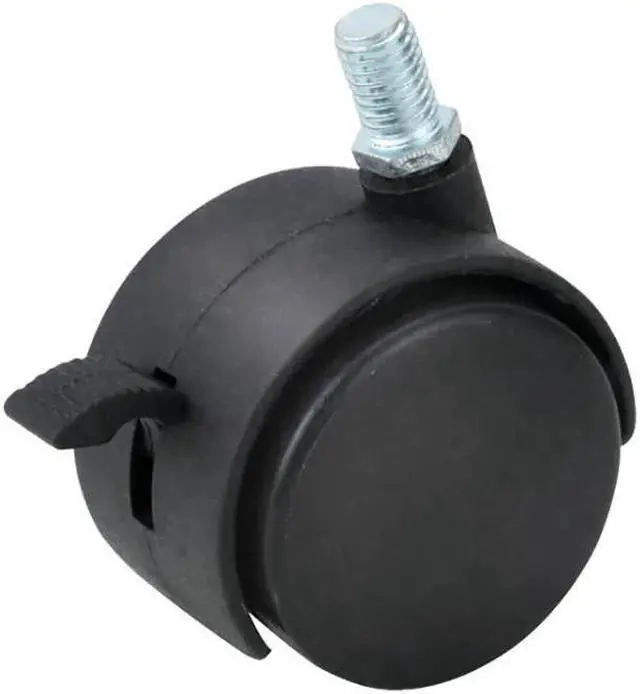 Alt view image 5 of 6 - 4PCS/Lot 1.5 Inch Floor Protector Nylon Casters Wheels with Brake, 8mm Screw Mounting, Wheels for Office Chair, Furniture