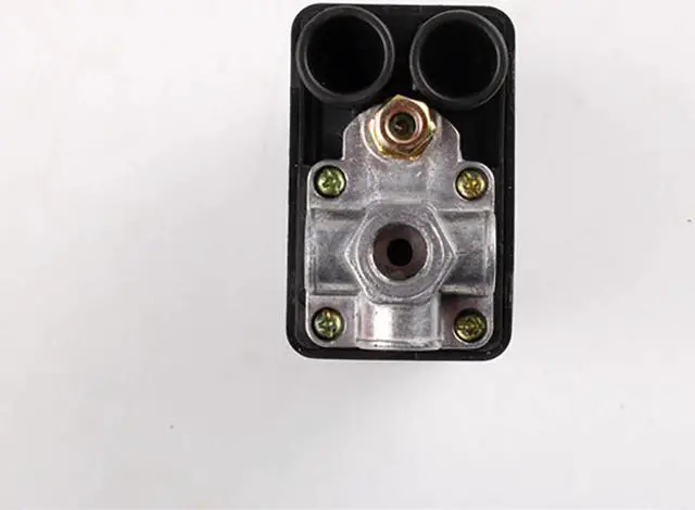 Alt view image 2 of 6 - Air Compressor Pump Pressure Switch Adjustable 90-125 PSI Normally Closed 1/4 Inch Switch Control Valve 4 Port Max 20A