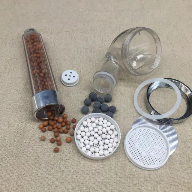 Alt view image 6 of 6 - Shower Head Replacement Beads Water Purification Mineral Beads Negative Ions Ceramic Balls for Filter Shower Head Spray