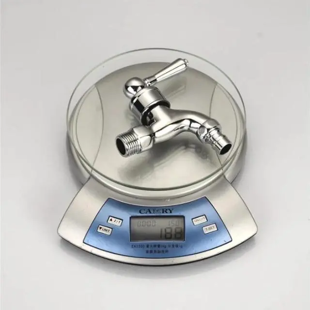 Alt view image 4 of 4 - Faucet Solid Brass Outdoor Garden Washing Machine Tap Chrome Plated Standard G1/2 Threaded