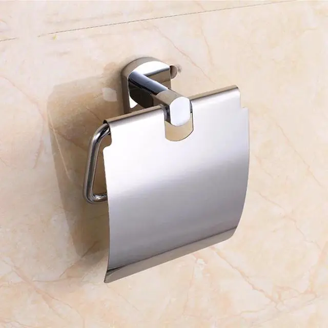 Alt view image 2 of 4 - Copper Paper Box Roll Holder Toilet Paper Holder Tissue Box Bathroom Accessories Chrome