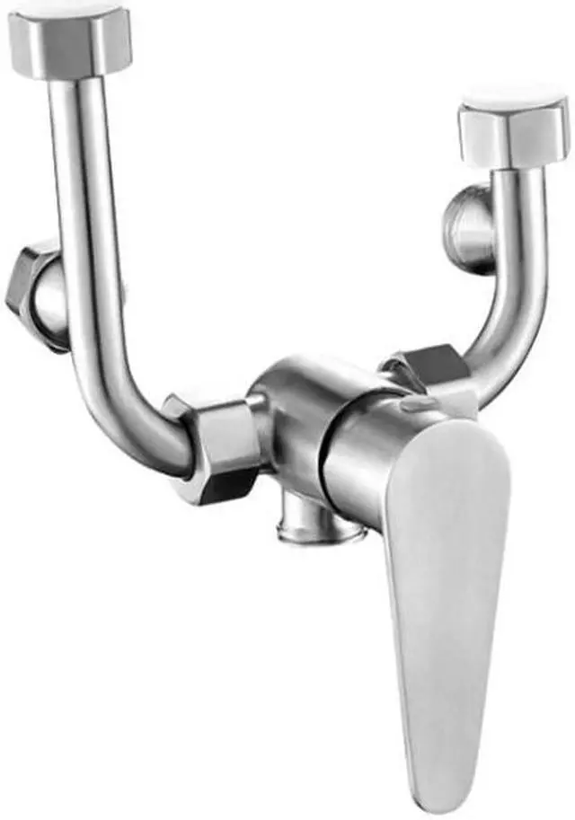 Main image of 304 Stainless Steel Brushed Electric Water Heater Mixing Valve Hot and Cold Bathtub Faucet