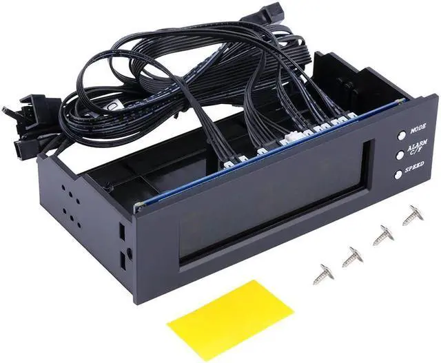 Alt view image 2 of 6 - 1PCS LCD Panel CPU Fan Speed Controller Temperature Display 5.25 inch PC Fan Speed Controller