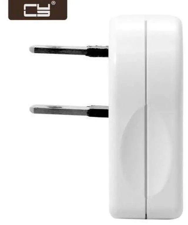 Main image of NEMA 1-15P USA Outlet Saver Power Extension Adapter 2-prong 2 Outlets 90 Degree Left Right Angled PW-014-RI