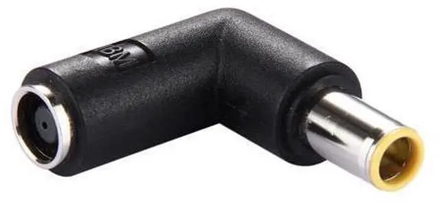 Main image of DC 7909 Male to DC 7909 Female Connector Power Adapter for Lenovo ThinkPad IBM Laptop Notebook, 90 Degree Right Angle Elbow