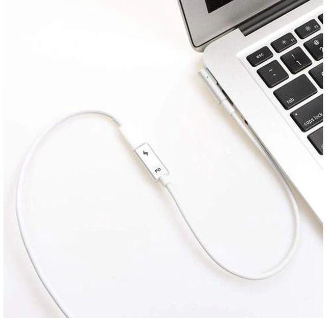 Alt view image 3 of 5 - 2-Pack USB-C Type C Female to Magsafe 1 L-Tip Power Adapter Charging Cable works for Apple MacBook Air Pro 15 inch 17 inch Before Year 2012(with Magsafe 1 L-Shape tip)