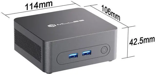 Alt view image 3 of 7 - MLLSE mini PC G3 Intel Alder Lake N100, RAM 16 GB, SSD 512GB, Intel UHD Graphics, Windows 11 Pro