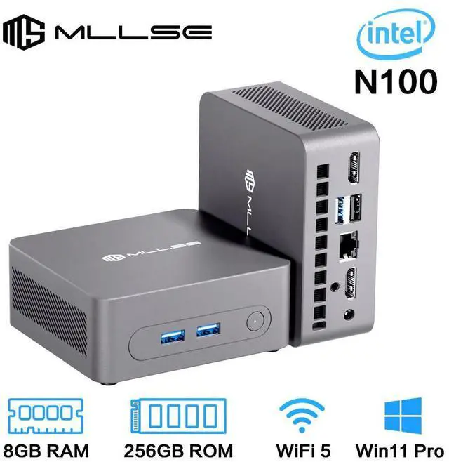 Alt view image 2 of 7 - MLLSE mini PC G3 Intel Alder Lake N100, RAM 16 GB, SSD 512GB, Intel UHD Graphics, Windows 11 Pro