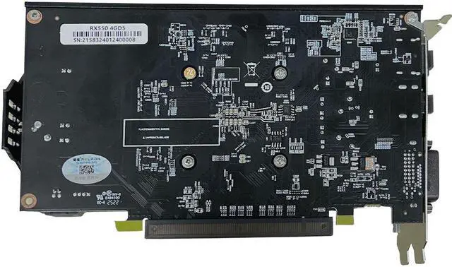 Alt view image 2 of 7 - PELADN RX 550 4GB Video Card GDDR5 1183MHz 512processors PCI Express 3.0 video cards DirectX12 HDMI+DP+DVI Gaming Graphics Card