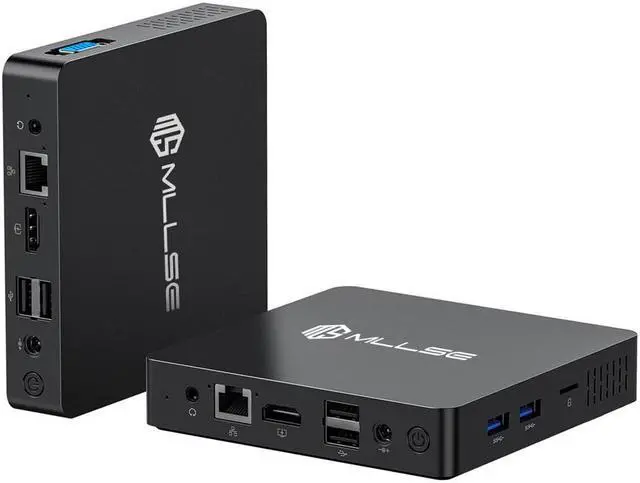 MLLSE M2 Mini PC Intel Celeron N3350 Processor 4K 6GB 64GB