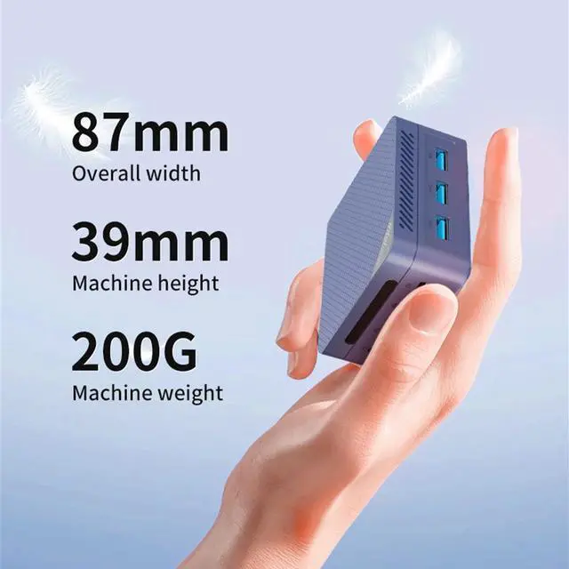 Alt view image 4 of 7 - MLLSE Mini PC G2 Pro 12GB RAM 512GB SSD Mini Computer, Mini Desktop Computer with Intel Twin Lake N150 Quad Core Processor, WiFi 5/BT5.1/HDMI/DP/ 4K HD/USB3.2 Gen2*3